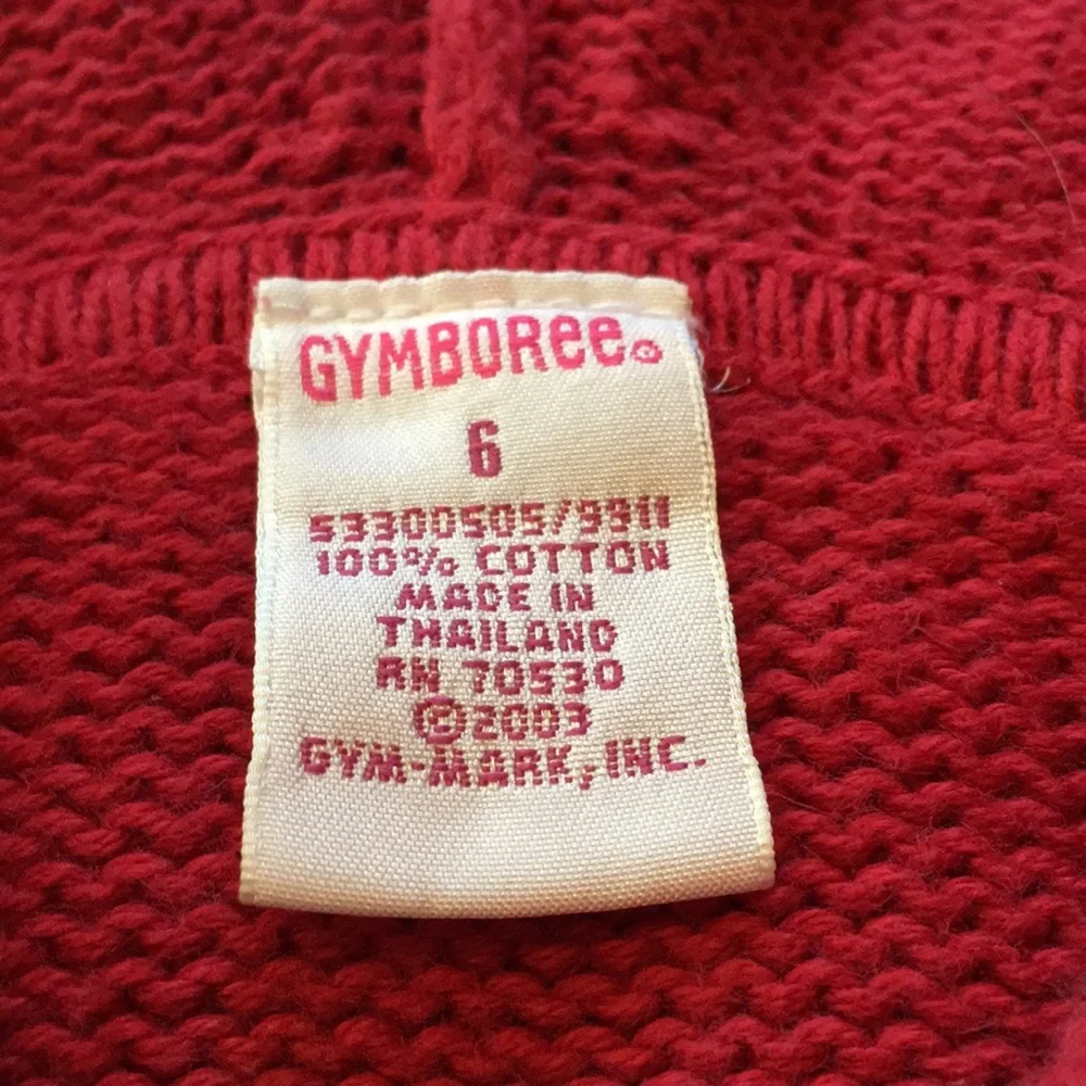 Gymboree red knit